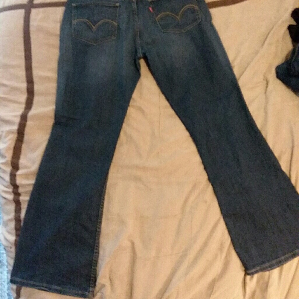 Levis 518 Superlow denim flare jeans sz 13 - Picture 7 of 8